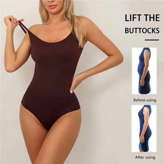Seamless Shapewear Bodysuit Women Tummy Control Body Shaper Waist Trainer Ladies Sexy Thong Panties Slimming Underwear